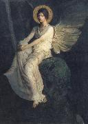Abbott Handerson Thayer Angel Seated on a Rock oil painting reproduction